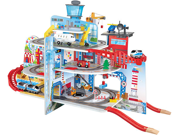 Playtive train set, made of real wood - Wooden toys factory/BSCI/FSC