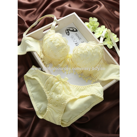 Women's Underwear Sets Love Hollow Cute Sexy Lace Lace Women's Lingerie  Gather Insert Pad Bra - China Wholesale Women's Underwear Sets $3.5 from  Xiamen Yi Easy Buy Import and Export Trade Group