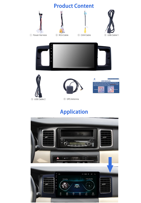 Krando 6.2 Android 9.0 car radio player for BYD F3 2006-2013 For