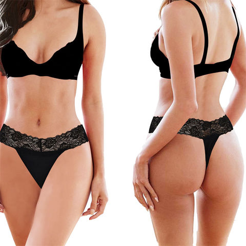 Bragas de Encaje para Mujer, Tangas Sexys, Hilo Dental, Ropa Interior Transpirable, Sostenible y de Secado Rápido al por mayor