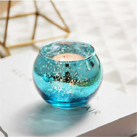 Buy Wholesale China Glass Candle Jars Wholesale Simple Modern Blue