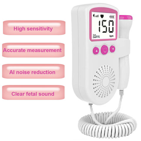 Fetal Doppler 2.5MHz Probe Heart Beat Monitor Home Pregnancy Baby