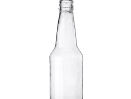 12 oz. (355 ml) Clear Glass Long Neck Beer Bottle, Pry-Off Crown, 26-611,  24/cs