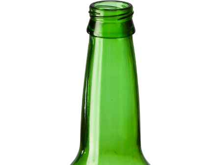 12 oz. (355 ml) Clear Glass Long Neck Beer Bottle, Twist-Off Crown