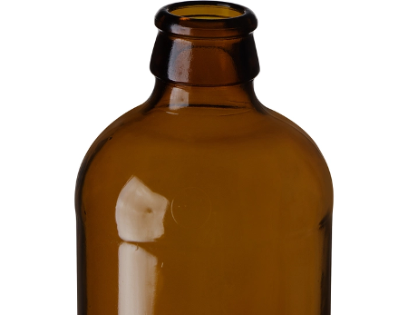 12 oz. (355 ml) Heritage Amber Glass Beer Bottle, Pry-Off, In