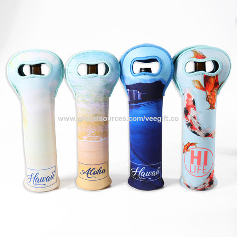 cm Reusable Can Cooler Sleeve Anti-Slip Neoprene Beer Can Bottle Insulator Cover Soda Sleeve with Handle for Camping Picnic Party Beverage Drink Cover