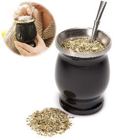 Yerba Mate Thermos - Tea and Coffee - Double Walled Vacuum Insulated -  Stainless Steel - 8+ Hours Hot/Cold 