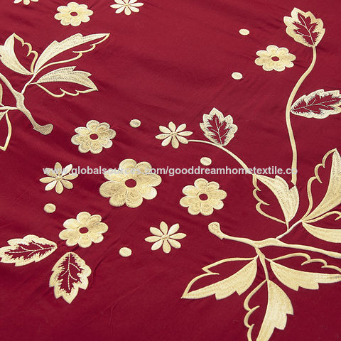 Buy Wholesale China Luxury 100% Cotton Embroidery 400 Thread Count