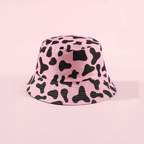 Cow Bucket Hat under 10 Dollars Basin Sunshade Women Bucket Hat Fisherman  Hat