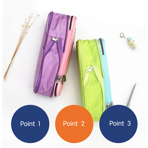 Buy Wholesale China Kids Colored Pencil Case For Girl, Cute Pencil Pouch  Bag School Supplies, Size 21*9.3*7 Cm & Pencil Bag at USD 1.23