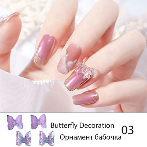 Buy Wholesale China Hot Nail Accessories Resin Butterfly Magic Ornament  Accessorizing 8 Bags Nail Art Decoration & Nail Jewelry Diamond Butterfly  Shape at USD 0.27