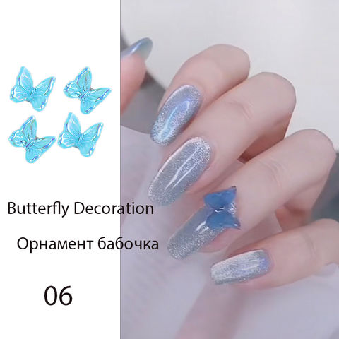 Buy Wholesale China Hot Nail Accessories Resin Butterfly Magic Ornament  Accessorizing 8 Bags Nail Art Decoration & Nail Jewelry Diamond Butterfly  Shape at USD 0.27