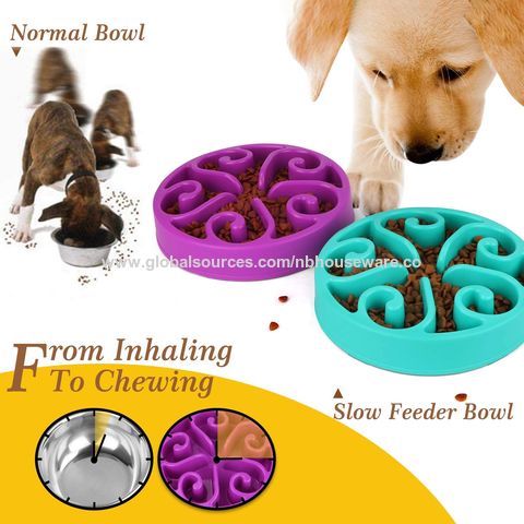 Buy Wholesale China Slow Feeder Interactive Bloat Stop Bowl Dogs And Cats Slow  Feeder Dog Cat Bowl Anti Gulping & Slow Feeder Dog Cat Bowl at USD 3.3