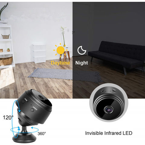 Pequeña cámara inalámbrica WiFi Cámaras de seguridad espía ocultas, mini  cámara de niñera para el hogar inteligente, cámara para mascotas perro bebé