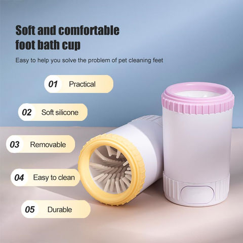 Pets Paw Cleaner Cup Portable Dog Cat Foot Washer Soft Silicone Pet Foot  Wash Tool Puppy Kitten Dirty Paw Cleaning Supplies