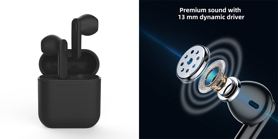 Universo IPX4 Deportes a prueba de agua Auriculares Stereo Inalámbrico