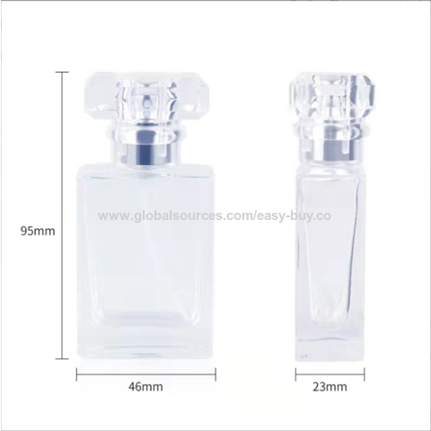 Buy Wholesale China 100ml Square Glass Perfume Bottle With Customized Caps  & 100ml Square Glass Perfume Bottle at USD 0.1