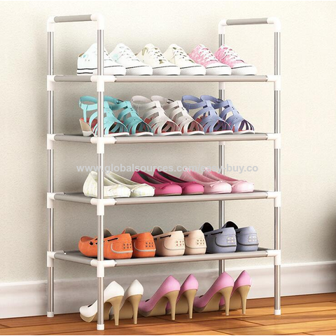 Simple 5-layer Assembled Shoe Rack Z-shaped Fabric Dust-proof Assembled  Shoe Rack Household Storage Shoe Rack - AliExpress