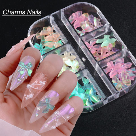 Buy Wholesale China Hot Nail Accessories Resin Butterfly Magic Ornament  Accessorizing 8 Bags Nail Art Decoration & Nail Jewelry Diamond Butterfly  Shape at USD 0.27