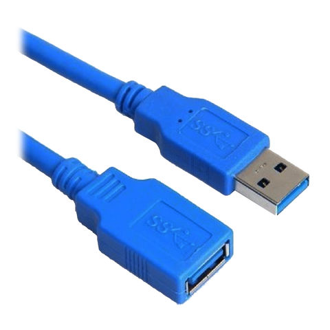 Extensión Cable Usb 3.0 1.8 Metros 5gbps Macho Hembra Color Azul