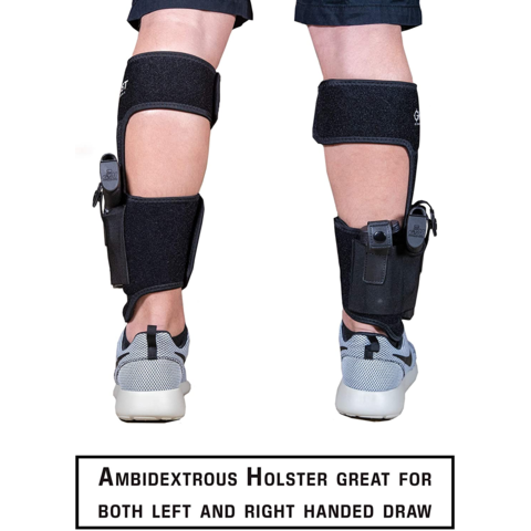 Holster de cheville dissimulé pour pistolet de port dissimulé | Holster de jambe universel avec chargeur