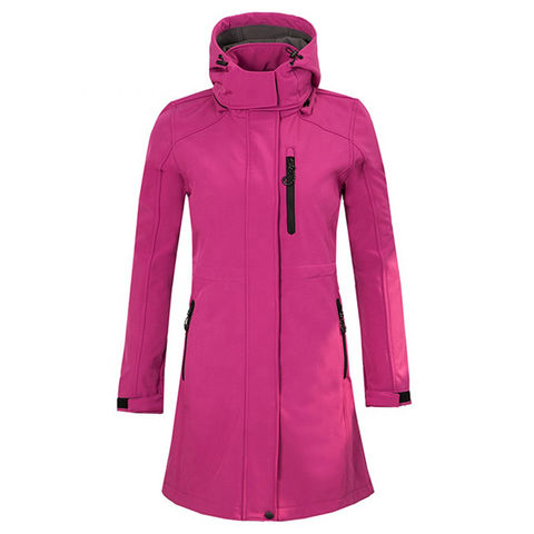 Buy China Wholesale Long Winter Coat For Ladies Made Of Polyester Spandex  Softshell Fabric With Fleece Lining Waterproof & Women's Softshell Jacket  $14.99