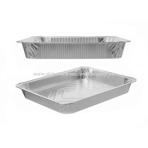Sartenes De Aluminio Con Tapas, Sartenes Desechables De 21 X 13, , large