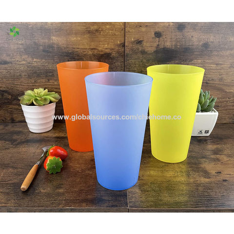 8 Oz Shatterproof Plastic Drinking Glasses Reusable Dishwasher