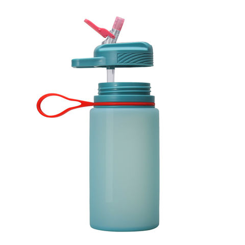 550ML Grenade Water Bottle Silicone Folding Outdoor Travel Adult