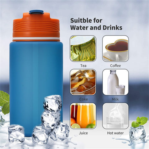 550ML Grenade Water Bottle Silicone Folding Outdoor Travel Adult