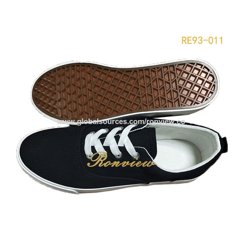 Chaussures vulcanisées pour hommes, style simple, chaussures vulcanisées à lacets personnalisées, chaussures en toile