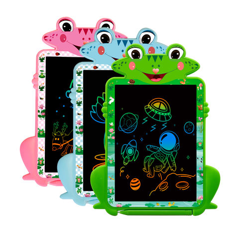 Tablette d'écriture LCD, bloc de dessin de 10 pouces, tableau de  griffonnage à écran coloré pour enfants, jouets-cadeaux de voyage pour  garçons et filles de 2 3 4 5 6 ans 