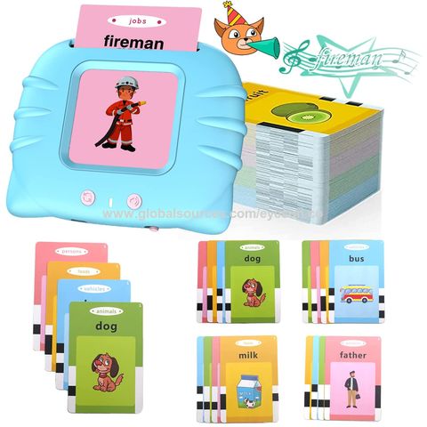  Talking Flash Cards Educational Toys - Talking Flashcards  Learning Toys for Toddlers - Montessori Toys Flash Cards for Age 2 3 4 5  6-Pink : Toys & Games