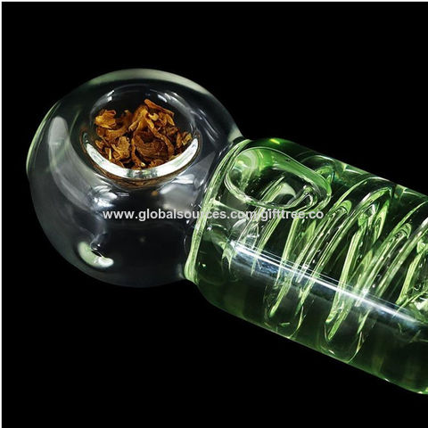 Glass Factory Dry Herb Handcrafted Glass Pipes Cool Bubbler