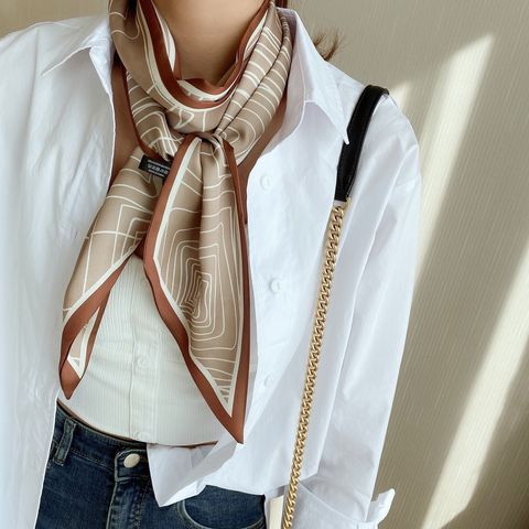 Fashionable Silk Scarf Tie Bag Handle Mini Ribbon Scarf for Women - China  Scarf and Silk Scarf price