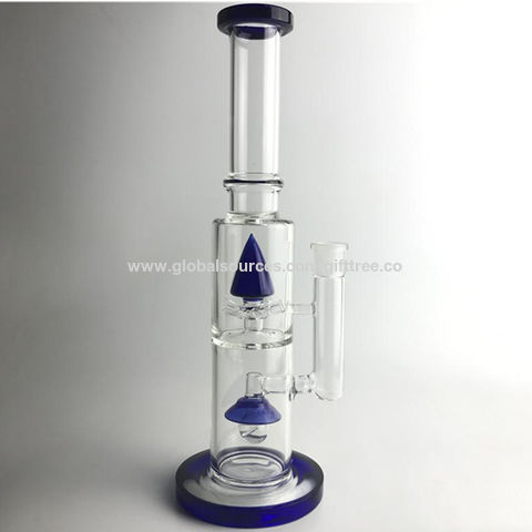 Buy Wholesale China 14'' Straight Tube Glass Cigarette Water Pipe