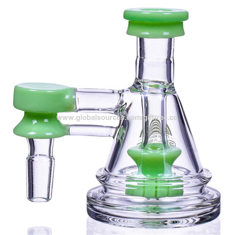 18MM SHOWER HEAD Ash Catcher 45° Green Slime Color Bubbler Hookah WaterPipe  $29.99 - PicClick