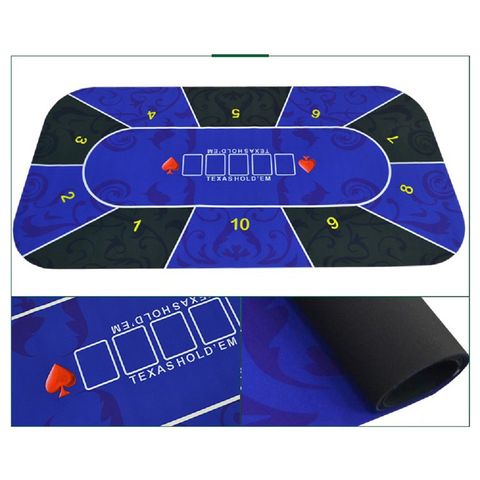 Texas Holdem Poker mat 180 x 90 red color