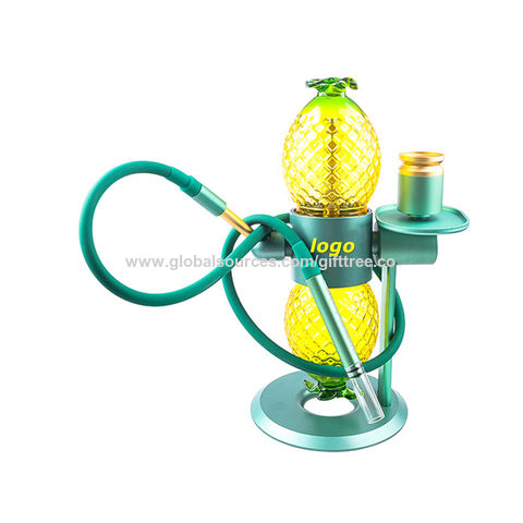 7'' UFO Silicone Hookah Bong Shisha Glow in dark Glass Smoking Water Pipe  Gift