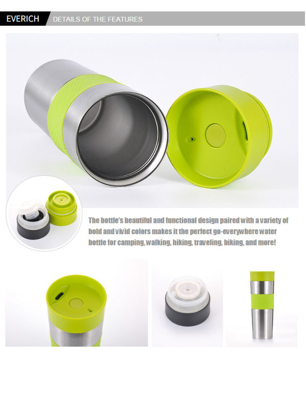 Buy Wholesale China Stainless Steel Tumblers Vacuum Insulated Flasks  Thumbler Cup With Silicone Sleeve And Pp Flip Cap & Stainless Steel Tumbler  at USD 3.56