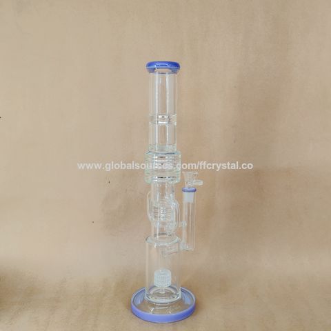 1pc Fancy Glass Water Pipe With Honeycomb Percolator