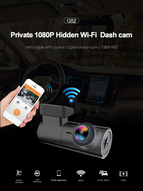 G10 1080P HD Car DVR Driving Recorder WiFi Video Recorder Dash Cam Night  Vision Parking Monitor Camera Wholesale