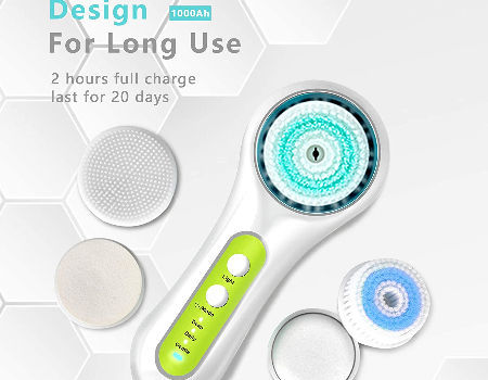 Waterproof Vibrating Electric Usb Facial Brush Cleaner Sonic Silicone Facial Clean Brush supplier