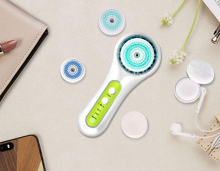 Waterproof Vibrating Electric Usb Facial Brush Cleaner Sonic Silicone Facial Clean Brush supplier