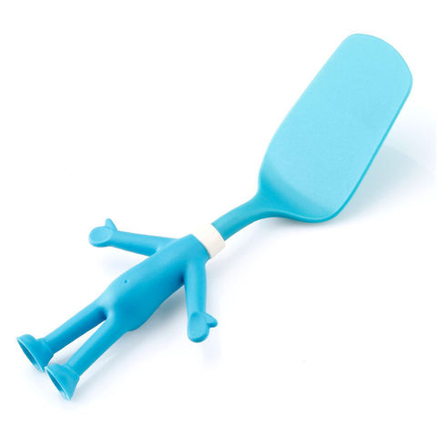 Kitchen Utensils Set In Human-Shape– 6 Pcs cute kitchen accessories,  Cooking Gadgets, funny gift, Silicone Spatula, Potato Masher, Whisk, Ice  Cream