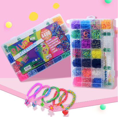 Buy Wholesale China Loom Bands Box Kid Diy Set Bracelet Silicone Rubber  Bands Elastic Colorful Weave Toy Children Loom B & Rubber Band Bracelet Loom  at USD 0.6