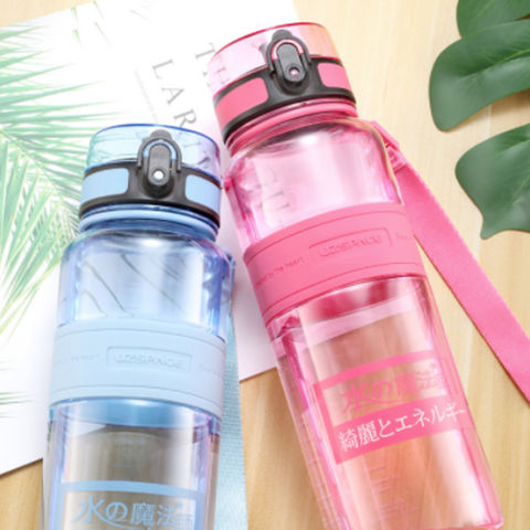 Simple Plastic Sipper Water Bottle For School & Gym Black Color 650ml