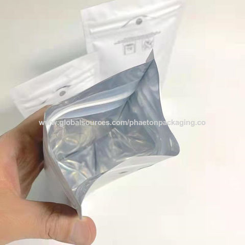 100 Pack Frosted Clear Front Mylar Zipper Lock Heat Seal Bag for Zip A –  PABCK