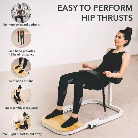 Hip thrust machine online with bands