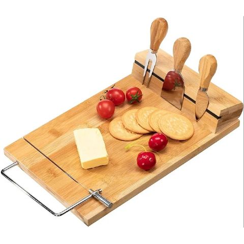 HK Cheese Slicer Cheese Cutter Wire Cutter w/5 Extra Stainless